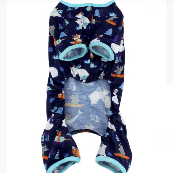 Brand New ASPCA Winter Print Dog Pyjamas - Picture 3 of 13